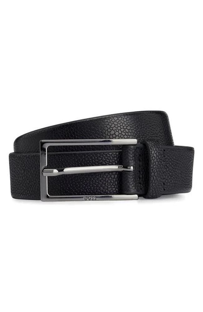 BOSS Carmello Leather Belt Black at Nordstrom,