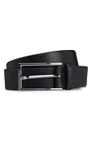 BOSS Carmello Leather Belt Black at Nordstrom,