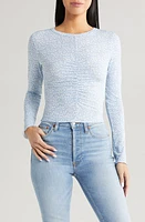 All Favor Floral Ruched Long Sleeve Top at Nordstrom,