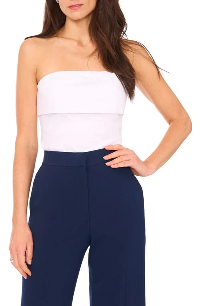 halogen(r) Strapless Top Bright White at Nordstrom,