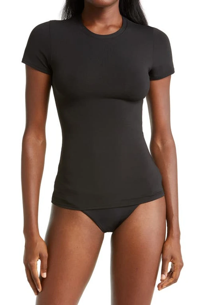 Robin Piccone Ava Rashguard T-Shirt Black at Nordstrom,