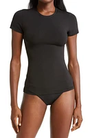 Robin Piccone Ava Rashguard T-Shirt Black at Nordstrom,