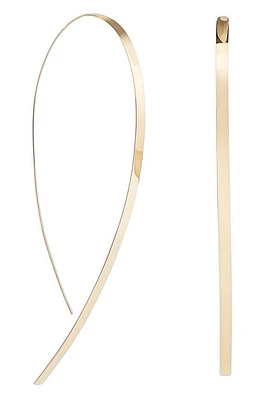 Lana Large Flat Hoop Threader Earrings in Yellow at Nordstrom