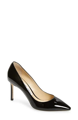 Jimmy Choo Romy 85 Patent Leather Pump Black at Nordstrom,