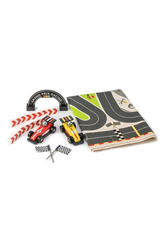 Tender Leaf Toys Formula One Racing Playmat in Gray at Nordstrom