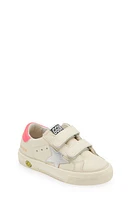 Golden Goose Kids' May School Sneaker Cream/Silver/Fucsia at Nordstrom,