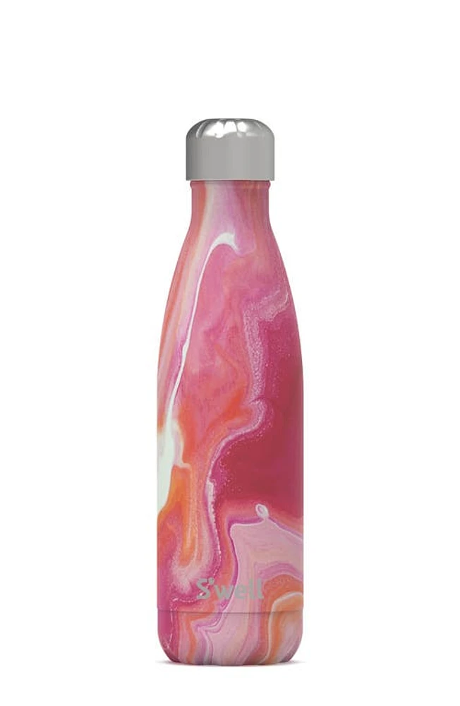 S'Well 17-Ounce Insulated Stainless Steel Water Bottle in Pink Marble at Nordstrom