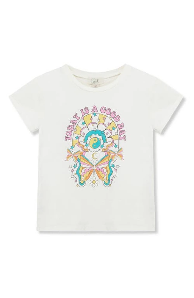 Peek Aren'T You Curious Kids' Today Is A Good Day Cotton Graphic T-Shirt Off-White at Nordstrom,