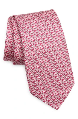 FERRAGAMO Prisco Silk Tie in F. magenta at Nordstrom