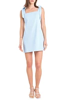 English Factory Tie Strap Denim Minidress Ice Blue at Nordstrom,