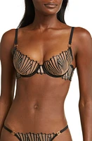 Bluebella Goya Embroidered Underwire Bra in Black/Sheer at Nordstrom, Size 32E