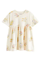 NEXT Kids' Floral Cotton Dress in Natural at Nordstrom, Size 5-6Y