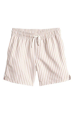 Petit Lem Kids' Stripe Print Swim Trunks Sand at Nordstrom,