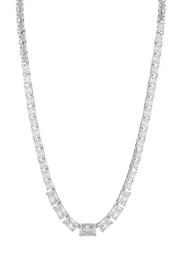 Nadri Isle Cubic Zirconia Collar Necklace in Rhodium at Nordstrom