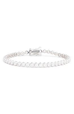 SHYMI Classic Bezel Tennis Bracelet in Silver/White at Nordstrom