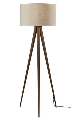 ADESSO LIGHTING Director Floor Lamp in Metal With Rosewood Veneer at Nordstrom