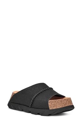 UGG(r) Sunskip Platform Slide Sandal Black at Nordstrom,