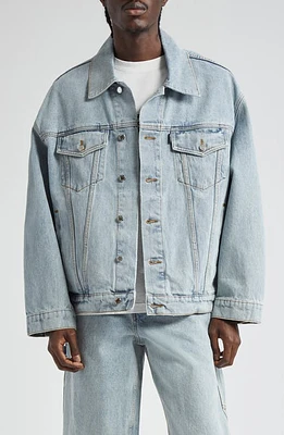 Noon Goons Jailhouse Oversize Denim Jacket Washed Blue at Nordstrom,