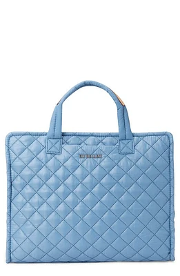 MZ Wallace Medium Metro Quilted Nylon Box Tote in Medium Blue at Nordstrom