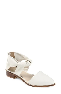 Journee Signature Tayler Pointed Toe Pump in Ivory at Nordstrom, Size 12