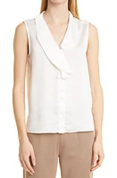 Misook Cascading Lapel Sleeveless Top at Nordstrom,