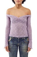 BDG Urban Outfitters Rhia Off-the-Shoulder Lace Top at Nordstrom,