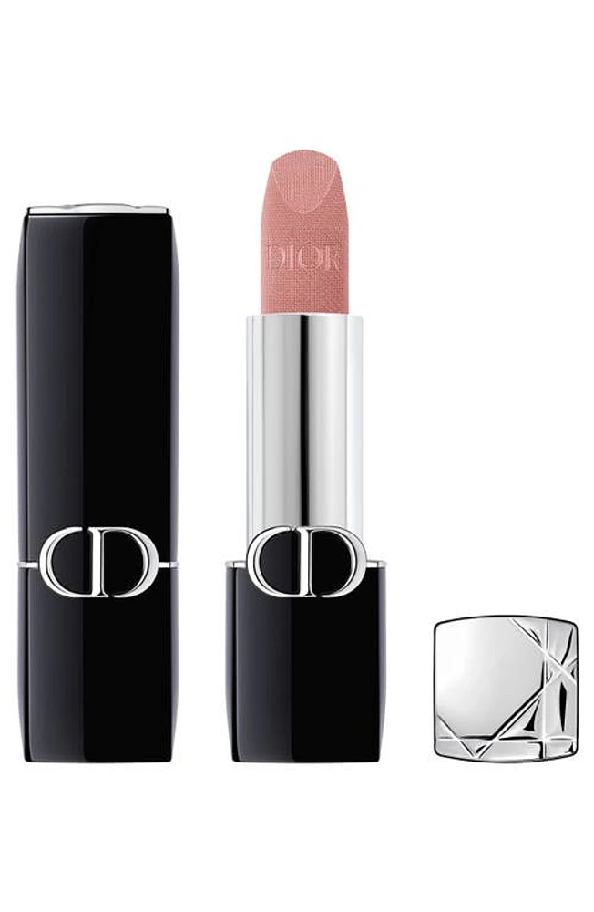 Rouge Dior Refillable Lipstick in 220 Beige Couture/velvet at Nordstrom