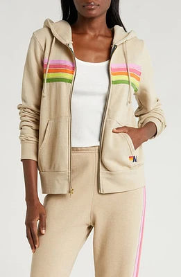 Aviator Nation 5-Stripe Zip Hoodie at Nordstrom,