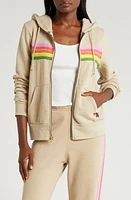 Aviator Nation 5-Stripe Zip Hoodie at Nordstrom,