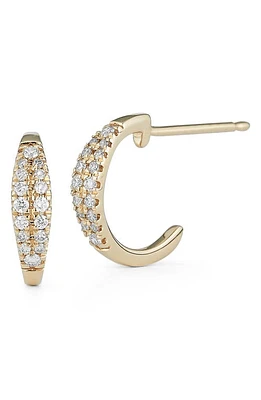 Dana Rebecca Designs Sylve Rose Graduated Diamond Huggie Hoop Earrings in Yellow Gold at Nordstrom