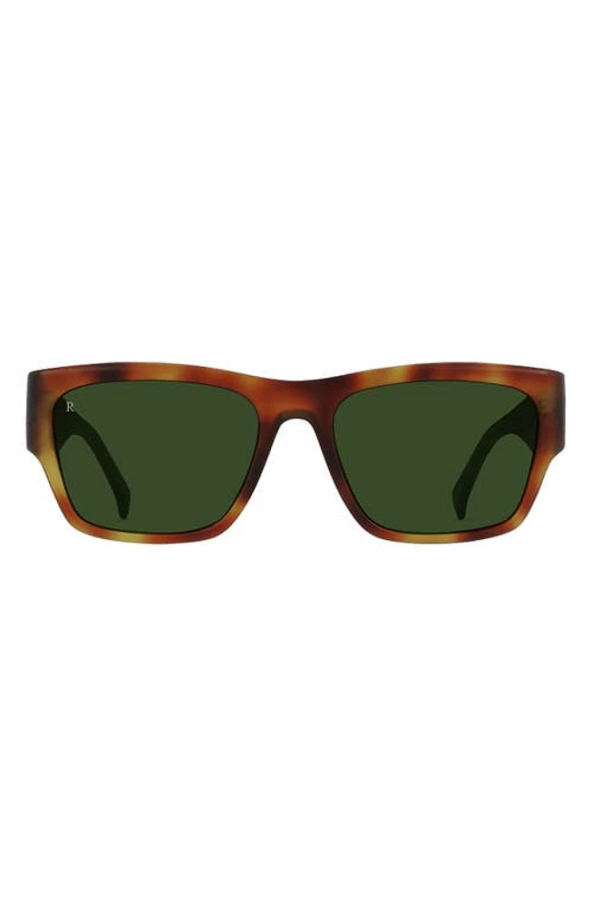 RAEN Rufio 55mm Rectangular Sunglasses in Split Finish Moab Tortoise at Nordstrom