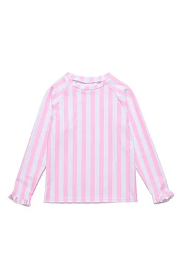 Snapper Rock Kids' Stripe Rashguard Pink at Nordstrom,