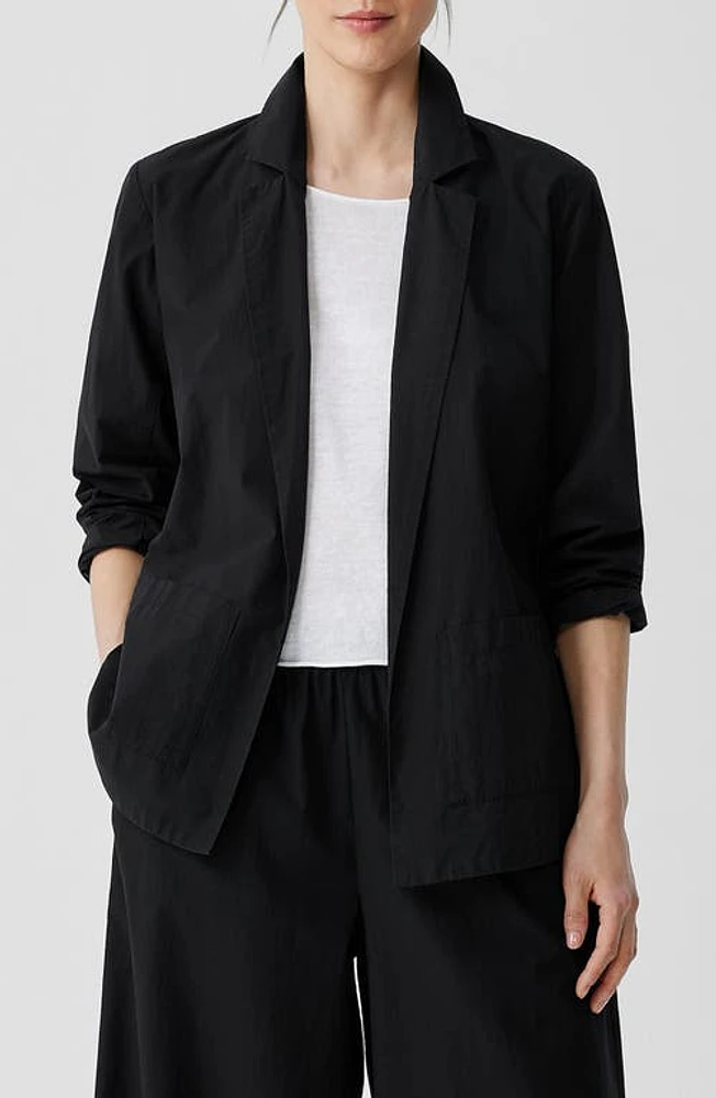 Eileen Fisher Organic Cotton Longline Blazer at Nordstrom