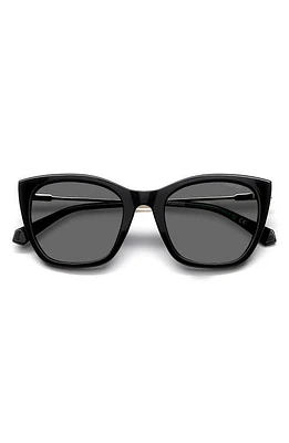 Polaroid 52mm Polarized Cat Eye Sunglasses in /Gray Polar at Nordstrom