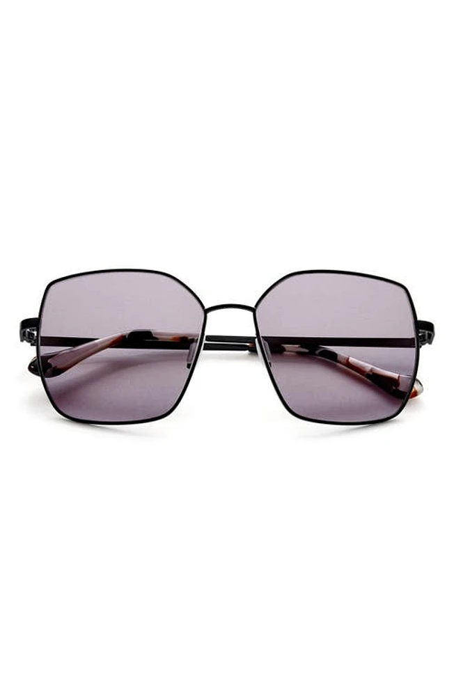 Gemma Styles Goodbye Stranger 56mm Geometric Sunglasses in Carbon at Nordstrom