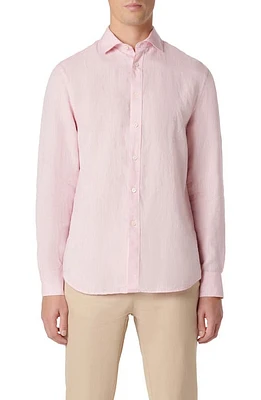 Bugatchi Axel Linen Button-Up Shirt at Nordstrom,