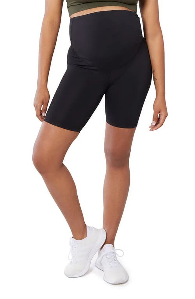 Ingrid & Isabel Performance Maternity Bike Shorts Black at Nordstrom,