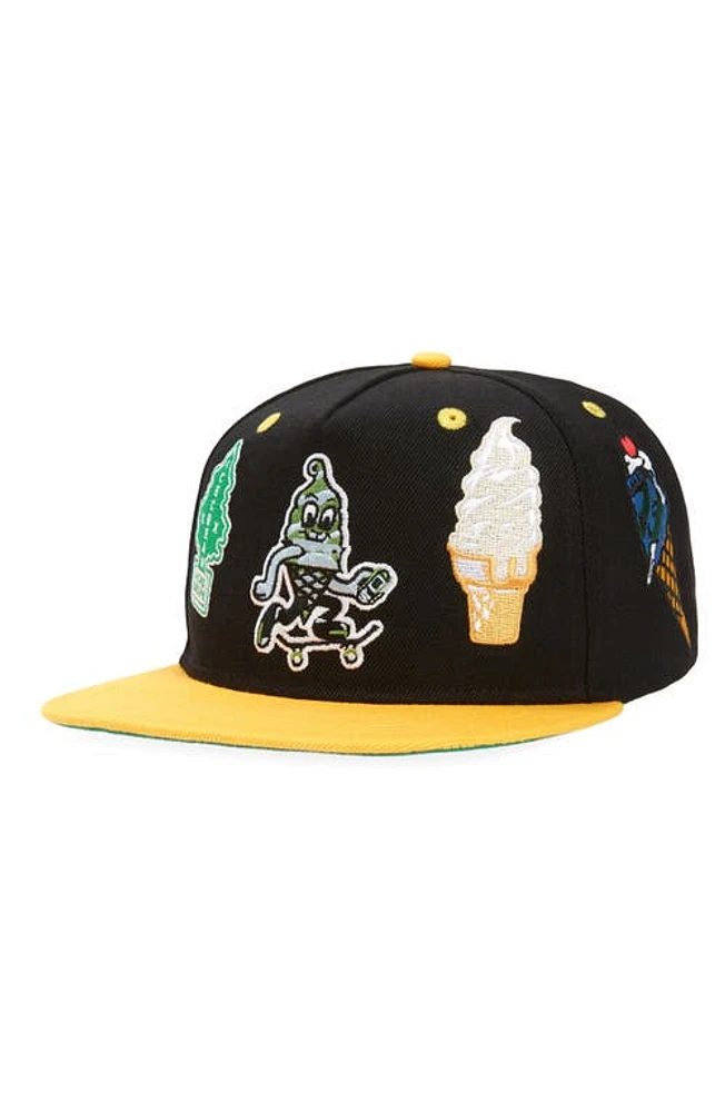 ICECREAM Over the Top Snapback Baseball Cap in Black at Nordstrom