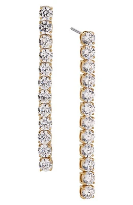 Nadri Tennis Cubic Zirconia Linear Drop Earrings in Gold at Nordstrom