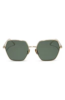 DIFF Harlowe 55mm Gradient Polarized Square Sunglasses in Gold at Nordstrom