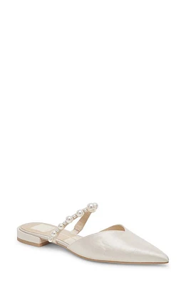 Dolce Vita Kanika Imitation Pearl Pointed Toe Mule Vanilla Pearls at Nordstrom,