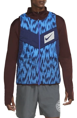 Nike Aerolayer Reversible Running Vest in Mystic Dates/Silver at Nordstrom, Size Xx-Large