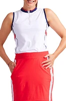 KINONA Activate Sleeveless Golf Top White at Nordstrom,