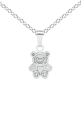 Mignonette Sterling Silver & Mother-of-Pearl Teddy Bear Pendant Necklace at Nordstrom