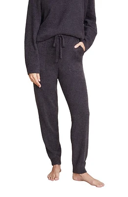 barefoot dreams CozyChic Lite Rib Trim Pants in Carbon at Nordstrom, Size Medium