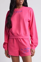 THE MAYFAIR GROUP It's Not You Crop Crewneck Sweatshirt Pink at Nordstrom,