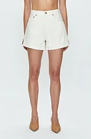 Pistola Saige High Waist Shorts Eggshell at Nordstrom,