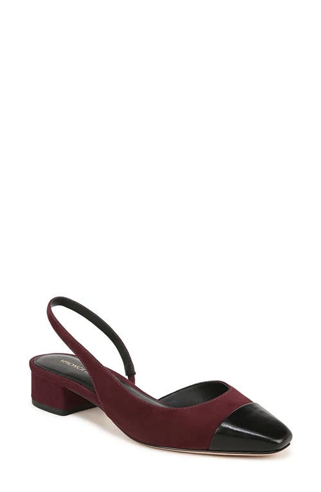 Veronica Beard Cecile Half d'Orsay Slingback Pump Acai/Black at Nordstrom,