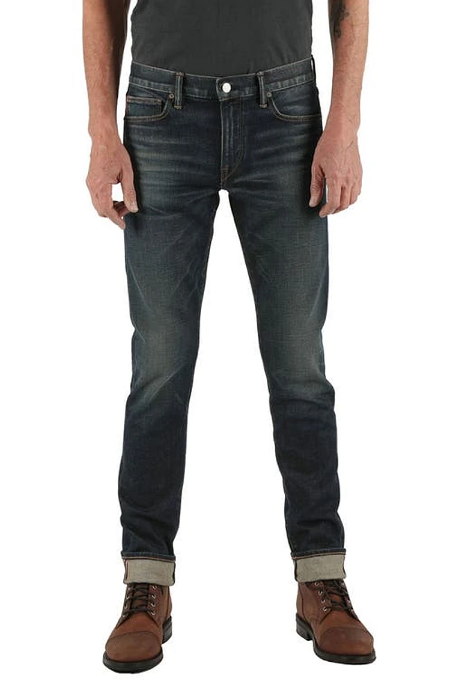 HIROSHI KATO The Scissors Slim Tapered 14-Ounce Stretch Selvedge Jeans Jett at Nordstrom, X 34