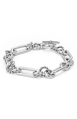 LAGOS Signature Caviar Link Bracelet in Silver at Nordstrom